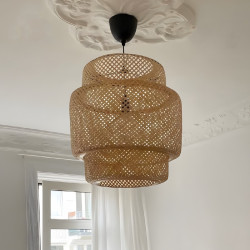 Straw Chandelier Large